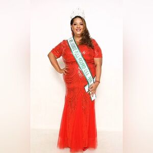 Elegant Red Evening Gown